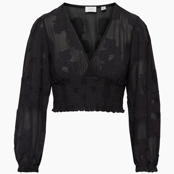 ARITZIA Wistful semi-sheer blouse - Picture 1 of 5